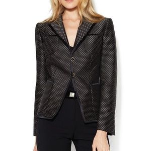Les Copains Patterned Corset Trim Blazer